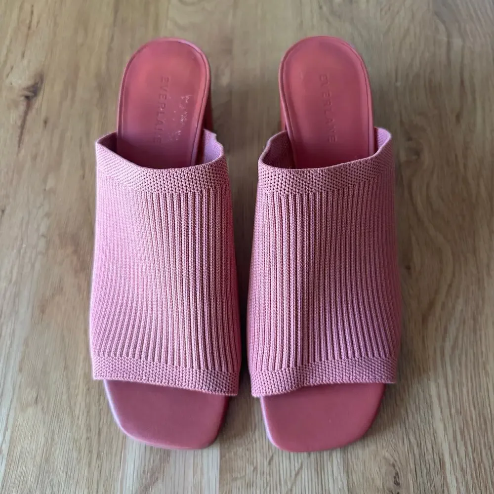 Everlane The Glove Mule Heel in Reknit in 